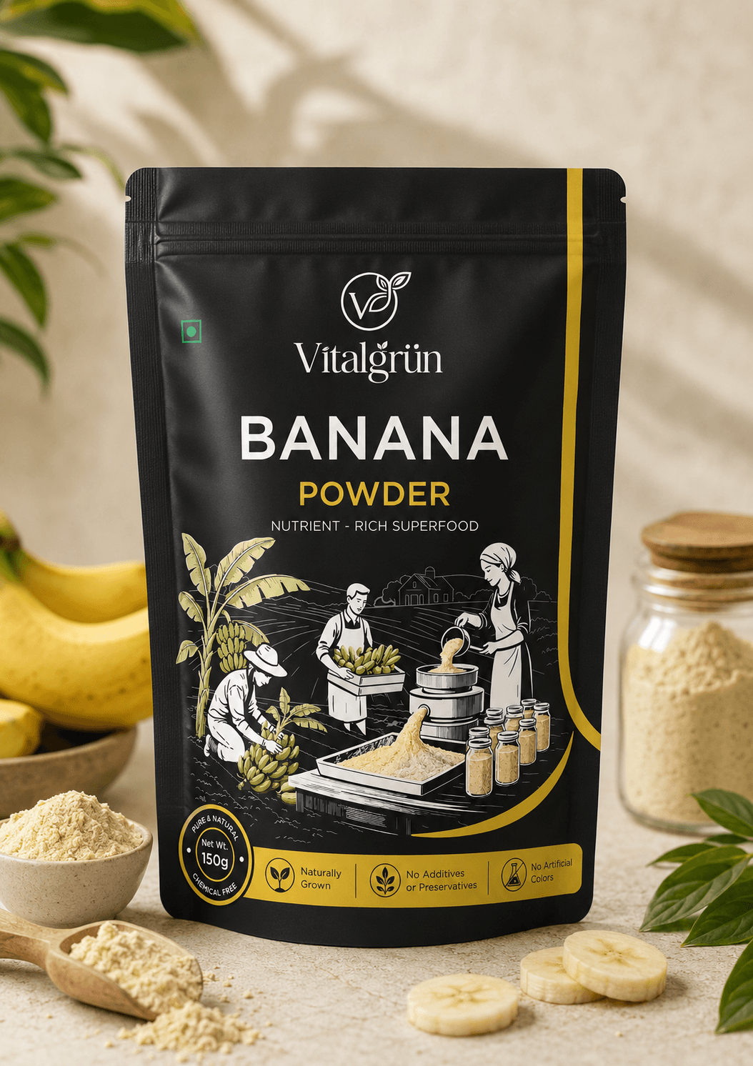 100% Natural Banana Powder